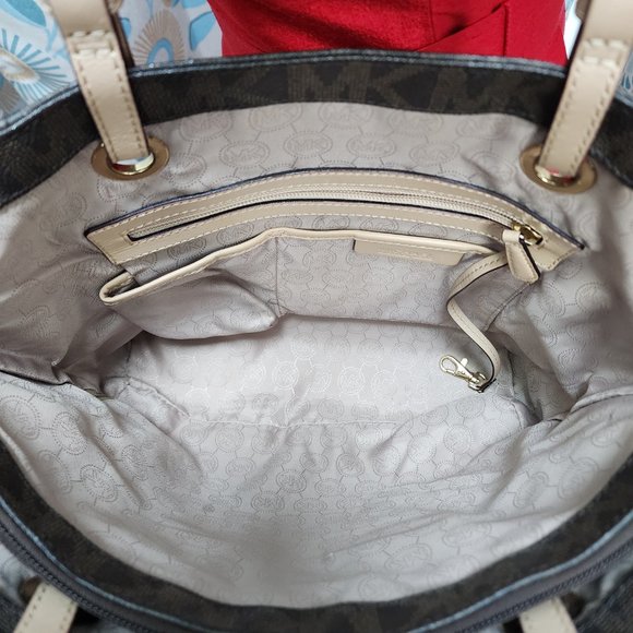 Michael Kors Brown Zip-Top Tote - Picture 3 of 12